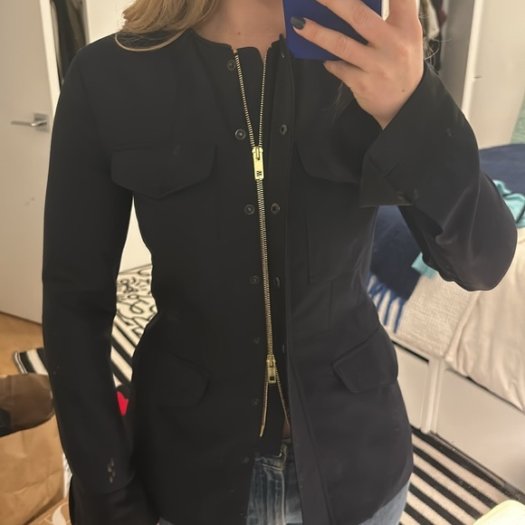 Rag & Bone fitted navy jacket - Picture 6 of 6
